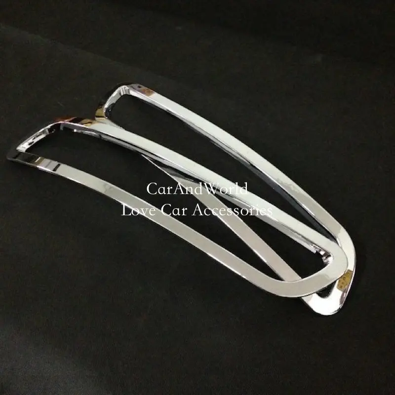 For JAC S5 2013-2018 Front Rear Fog Light Frame Cover Tail Lamp Foglight Trims ABS Chrome Sticker Car Interior Accessories