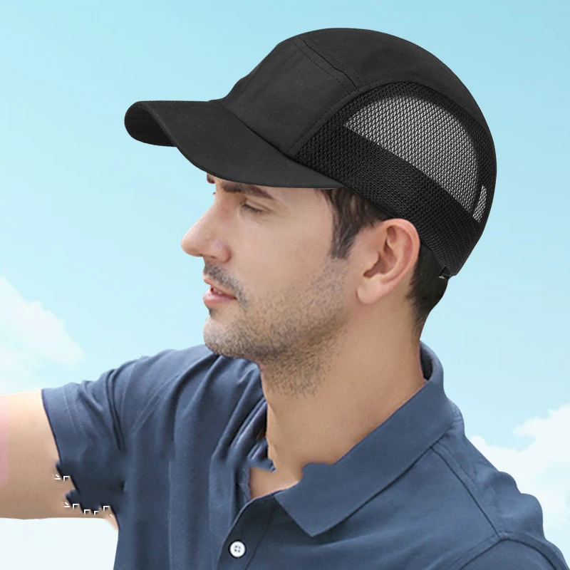 

Short-Brimmed Soft-Top Mesh Baseball Cap Men'S Summer Sun-Shading Sunscreen Cap Thin And Breathable Cap Youth