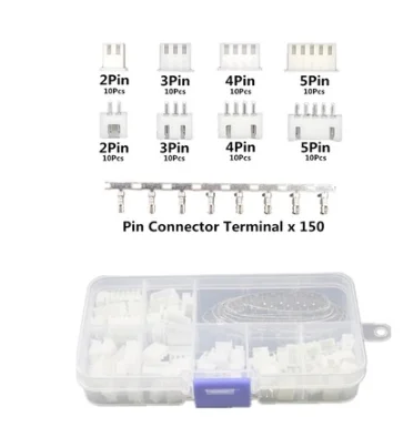 Kit de terminaux à 5 broches 2.54mm, 2/3/4 broches, connecteur jst, manchon de bricolage