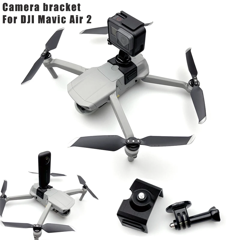 

360 Panoramic Camera Holder Bracket for DJI MAVIC Air 2 Drone GOPRO Hero 5 6 7 8 Insta360 Bracket Osmo Action Camera Mount Clip