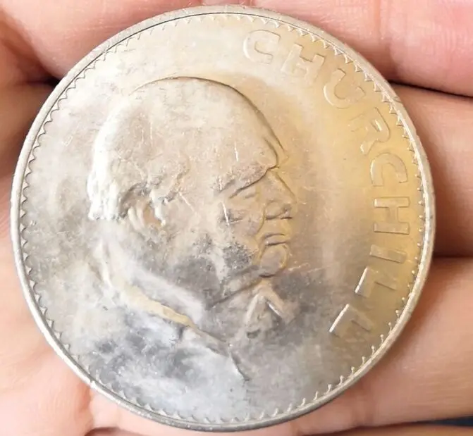 38mm Winston Churchill ,100% Echte Echtem Comemorative Münze, Original Sammlung