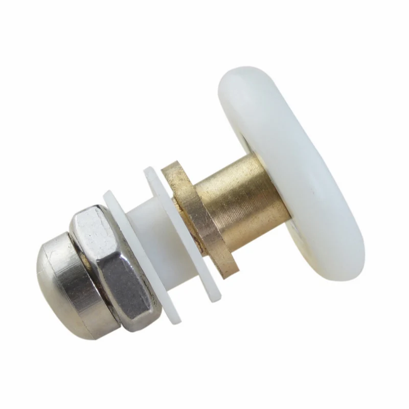 Spedizione gratuita 27mm ruota eccentrica doccia puleggia bagno porta scorrevole in vetro rullo riparazione domestica parte hardware