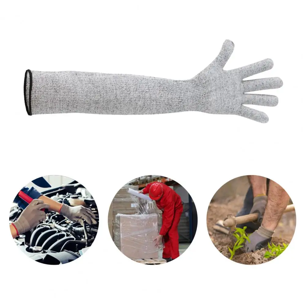 Cut Resistant Arm Sleeve Breathable Skin-friendly Food Grade Material Cut-Resistant Arm Cover Sleeve for Worker Outdoor