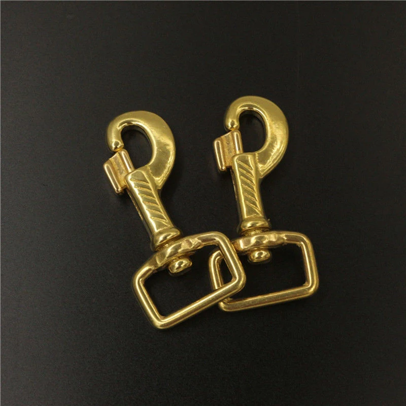 Large Brass Swivel Eye Trigger Bolt Lobster Claw Clasps Snap Hook Clip Buckle For Bag Webbing Leather Craft Collar Accessories