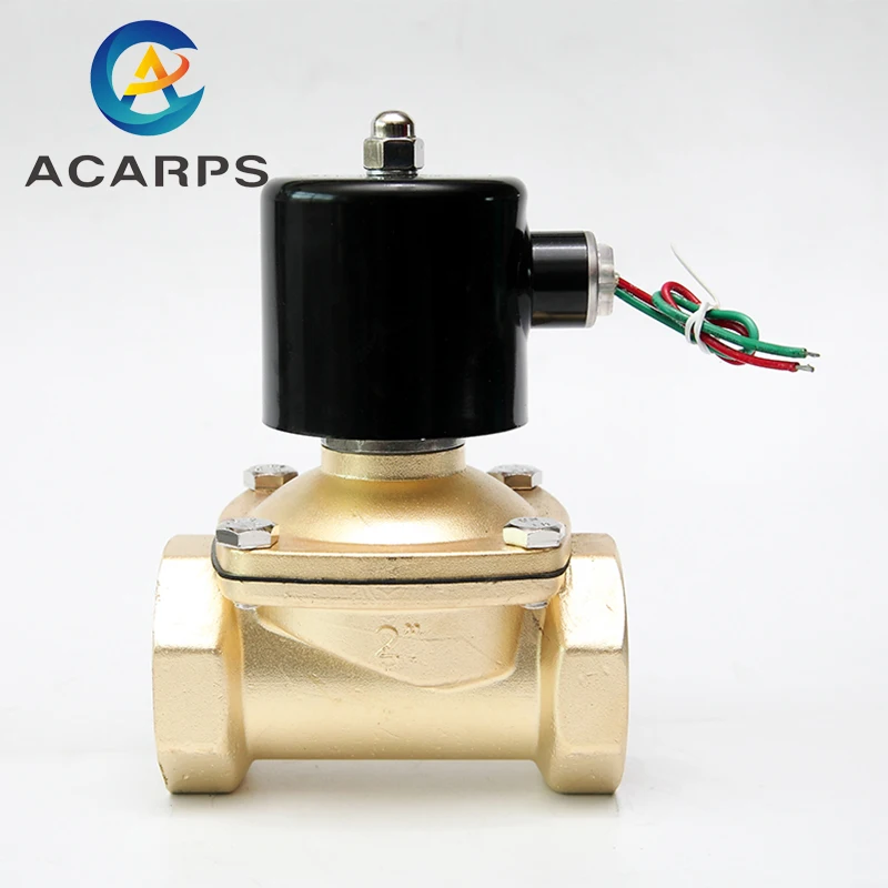 1.5inch 2inch 2 Way Solenoid Valve 230v 12v 120v 24v Normally Closed Electric Water Air Valve