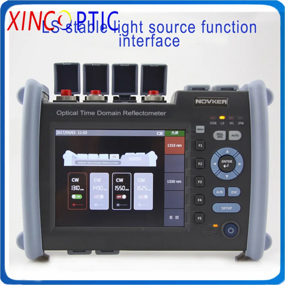 1310/1550/1625nm 38/35/36dB Handheld Smart Mini NK6000 Protable SM Fiber Optic OTDR Machine FTTH Tester with VFL LS OPM