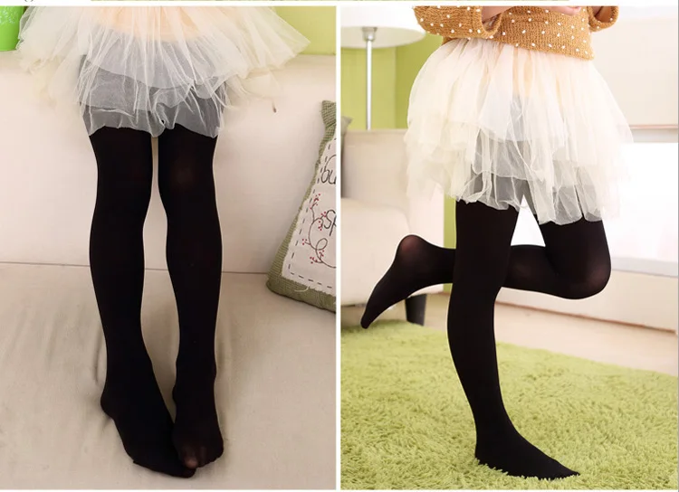Kinder Mädchen Strumpfhosen Strümpfe für Kinder Einfarbig Solide Klassische Tanz Strumpfhosen Baby Samt Candy Farbe Frühling Sommer Eng – Detail 6