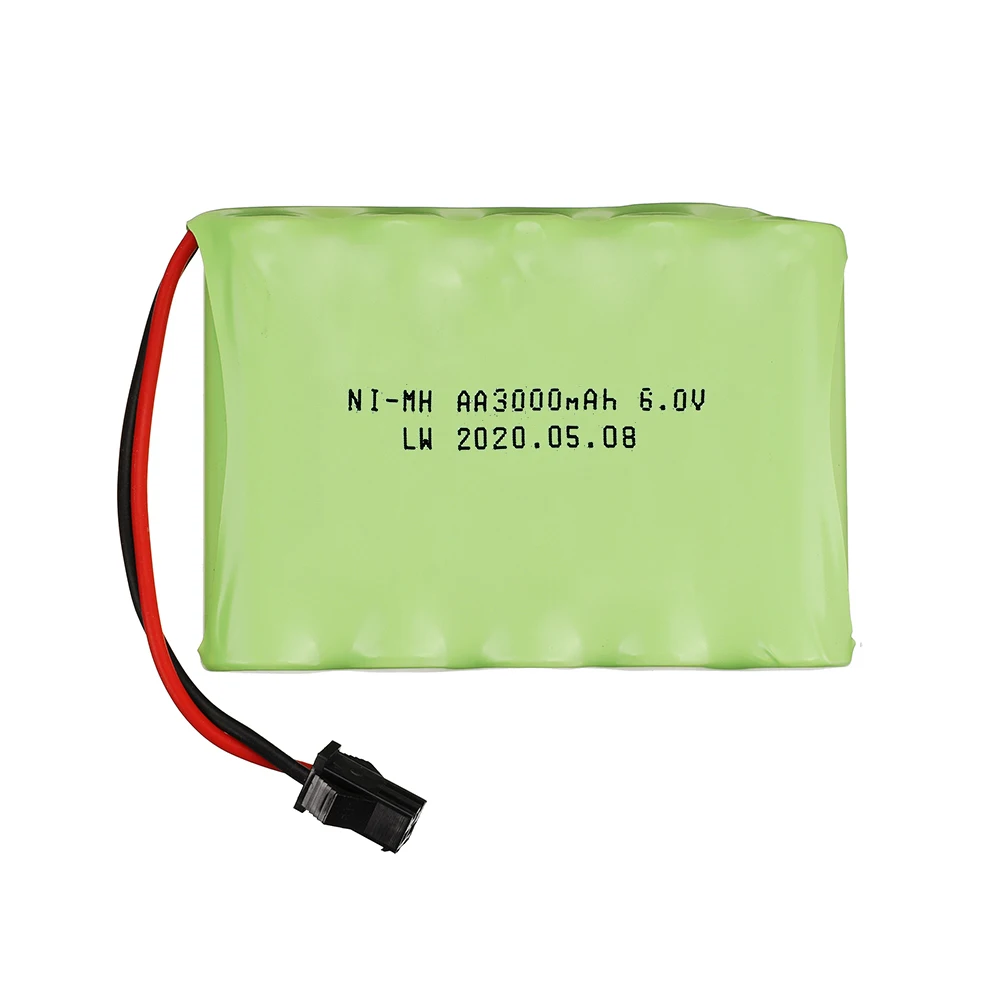 6V NIMH Pin + Tặng Củ Sạc USB Bộ Cho RC Đồ Chơi Xe Ô Tô Tàu Robot Xe Tăng Súng Xe Tải Nâng Cấp AA 3000MAh Pin Sạc 6V Gói