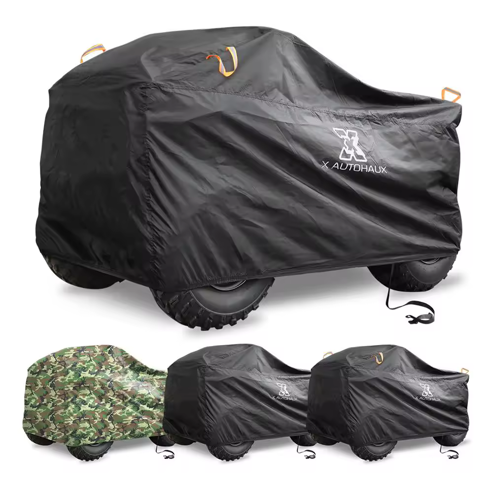 X autohaux 3 estilo quad atv capa impermeável snowproof protetor de praia com tiras reflexivas universal quad bike atv capa