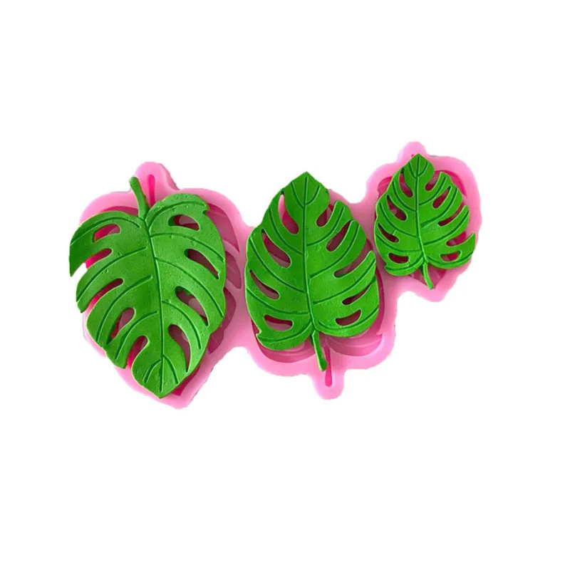 Turtle Leaf 3D Silicone Press Mold Leaves Cake Decoration Fondant cookies tools  Mould