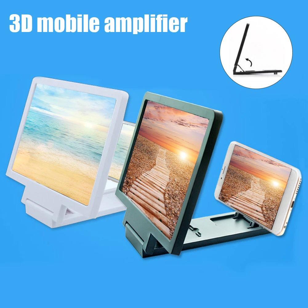 phone holder Folding 3D Mobile Phone Screen Enlarge Magnifier HD Video Amplifier Stand Holder держатель для телефона