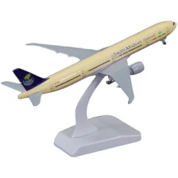 1:400 Scale Saudi Arabia Airway B777-300ER Airlines Airplane Model with Base Alloy Aircraft Plane For Collectible Souvenir Gift