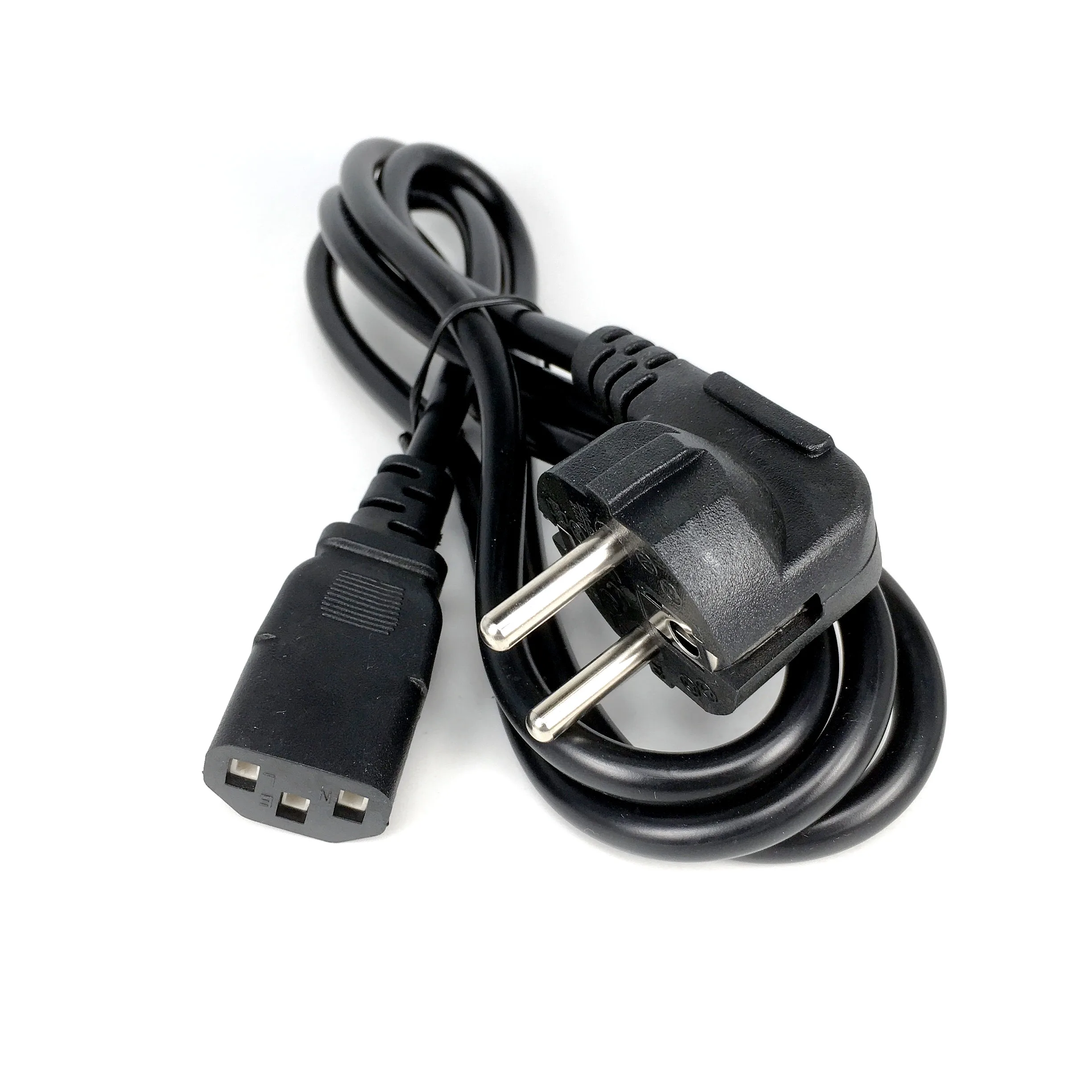 EU Power Cable Euro IEC C13 AC Power Extension Cord 1.2m 1.5m 1.8m 3*0.75mm For PC Computer Monitor PSU Antminer Printer LG TV