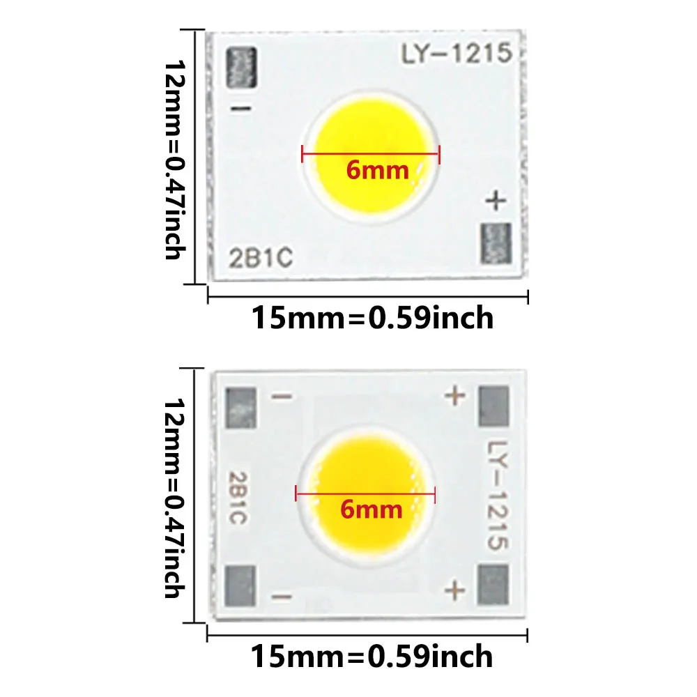 24Pcs/pack 1W 3-3.2V 250-300mA LED Chip Light Spotlight Downlight Lamps COB Light Bulb Beads Integrated Surface Chip Board