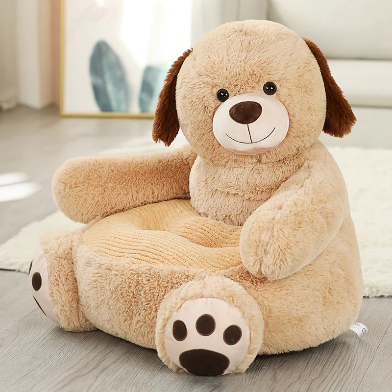 Cadeira brinquedos de pelúcia assento do bebê ninho cama de dormir travesseiro adulto dos desenhos animados adorável urso de pelúcia panda unicórnio