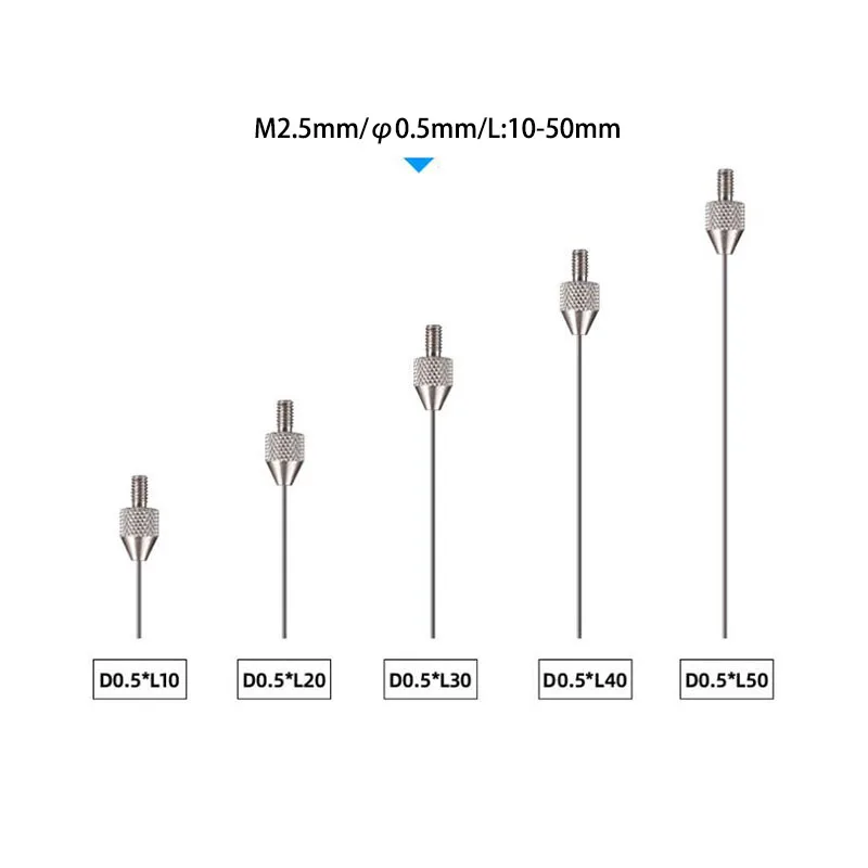 

M2.5mm Carbide Flat measuring face Dial Gauge Needle,contact points for indicators,Tungsten steel probes