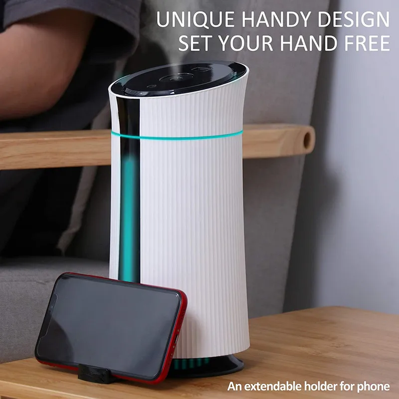 Siêu Êm Máy Phun Sương Tạo Độ Ẩm Đổi Màu Đèn LED Đèn Ngủ Tự Động Đóng Ngắt 1150ML Bình Thiết Kế Mỏng Cho phòng Ngủ Nhỏ