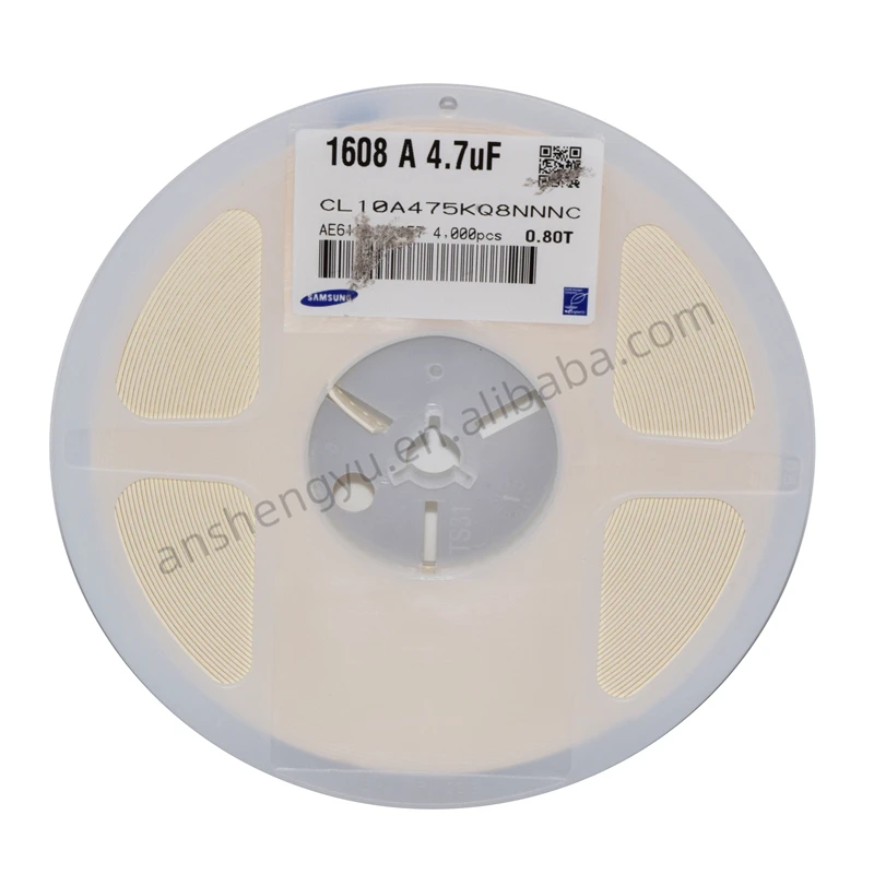 

Unids/Lote 0603 Chip Capacitor 6.3V 4.7uF(475)±10% Material: X5R CL10A475KQ8NNNC