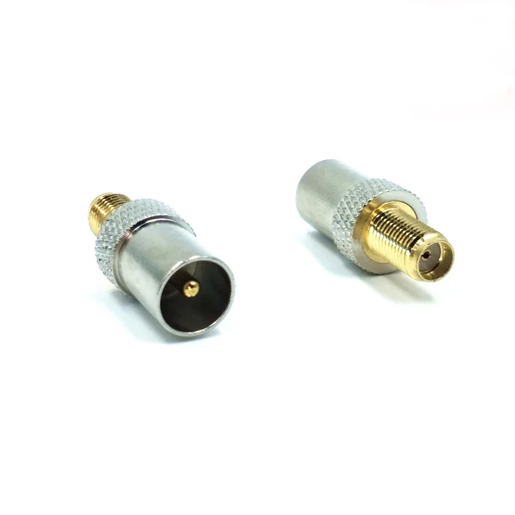 10pcs Adapter IEC PAL DVB-T TV Plug Male To SMA Female Jack Connector