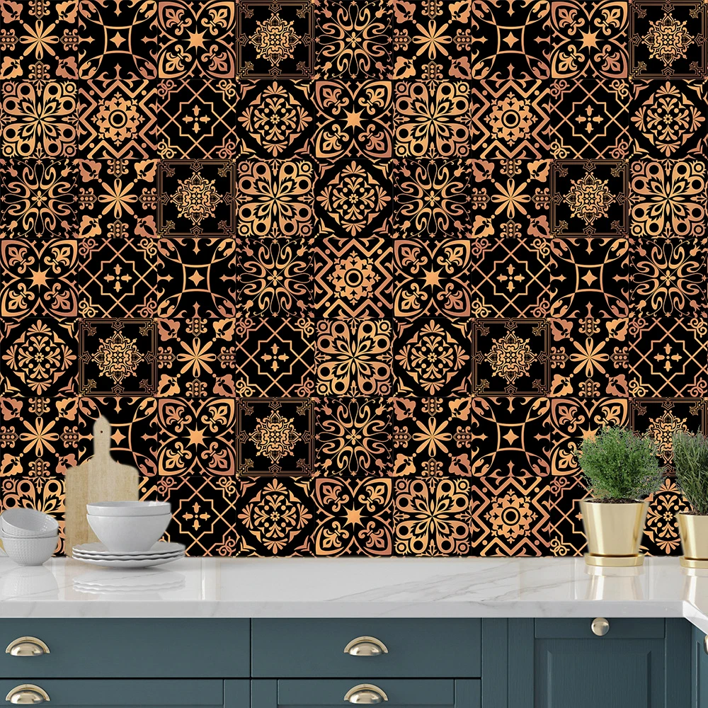 Black Gold Tile Wal…