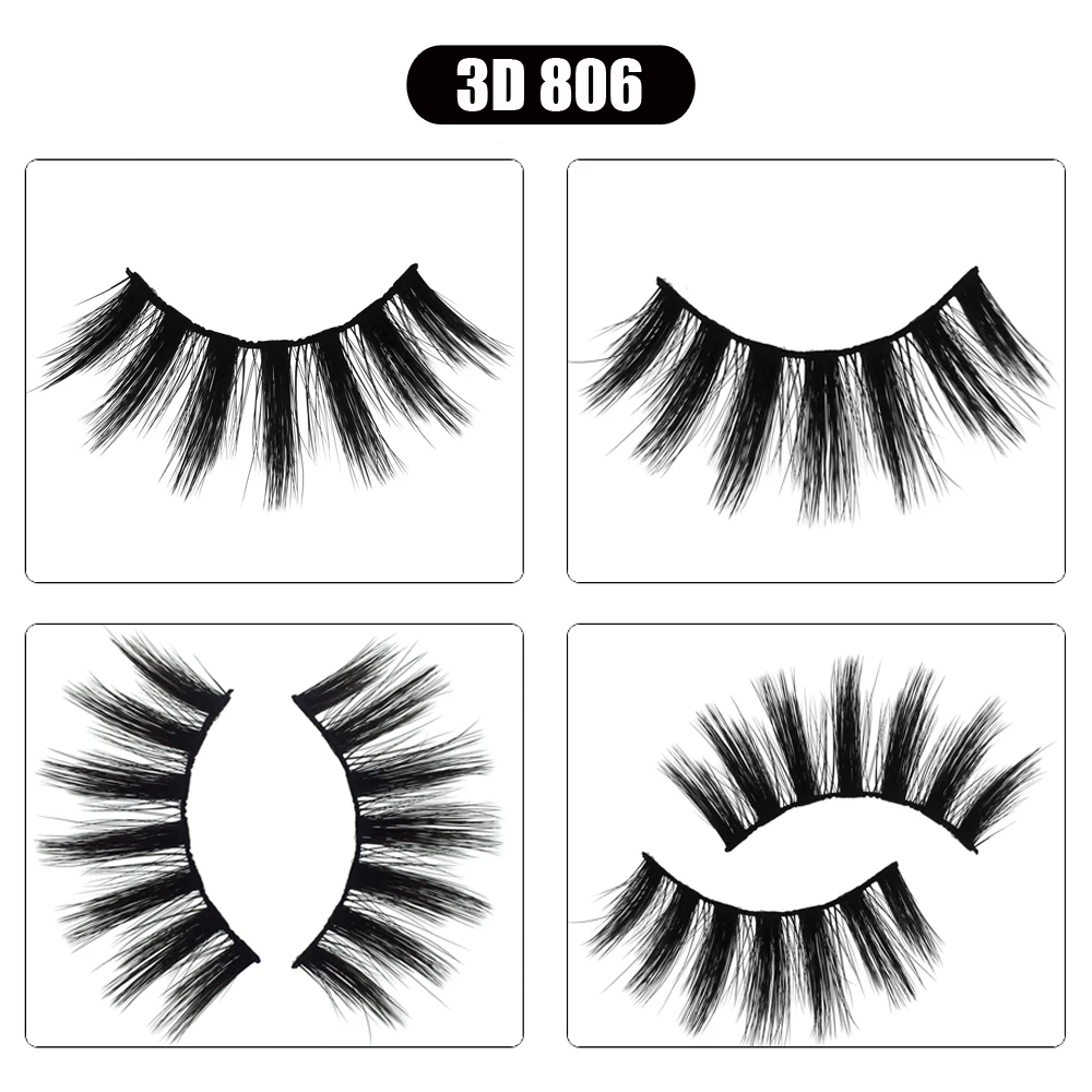 10 Paar 3D-Nerzwimpern, Anbieter, natürliche falsche Wimpern, Make-up, Wimpern, künstliche Wimpern, Großpackung – Detail 18