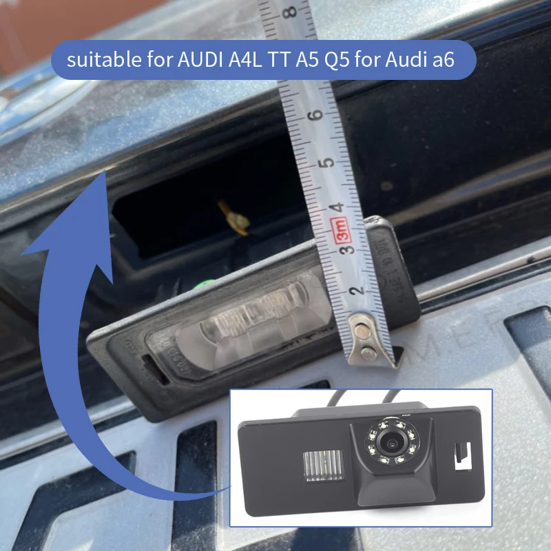Special Night Vision Back Up Camera for AUDI TT A4L TT A5 Q5 With 8 Led Lights