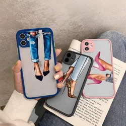 Girl Boss Women Coffee Phone Case For iphone 16 12 11 14 13 15 Pro Max X XS XR SE 2020 7 8 Plus Fashion Lady High Heel Covers