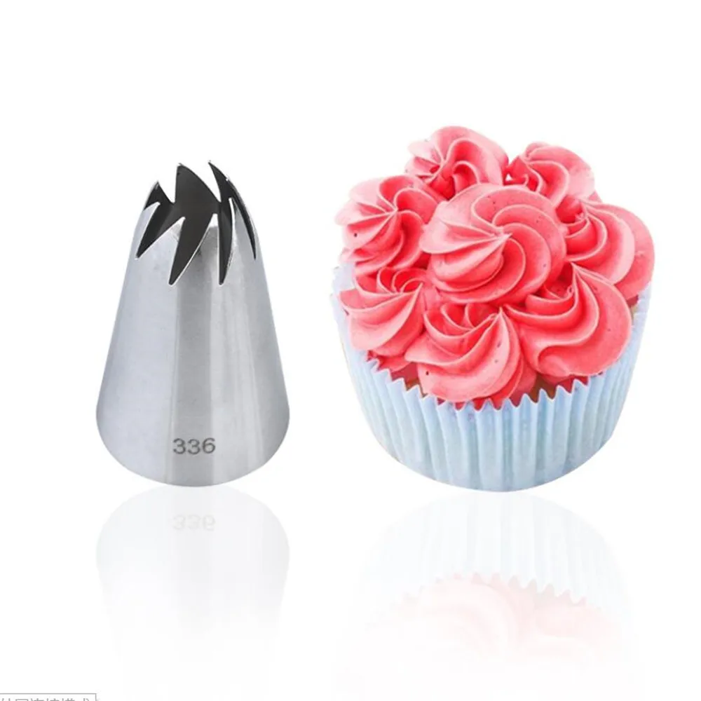 1Pcs #336 Large Size Icing Piping Nozzles Premium 304 Stainless Steel Cake Cream Decoration Head Kitchen Pastry Tips