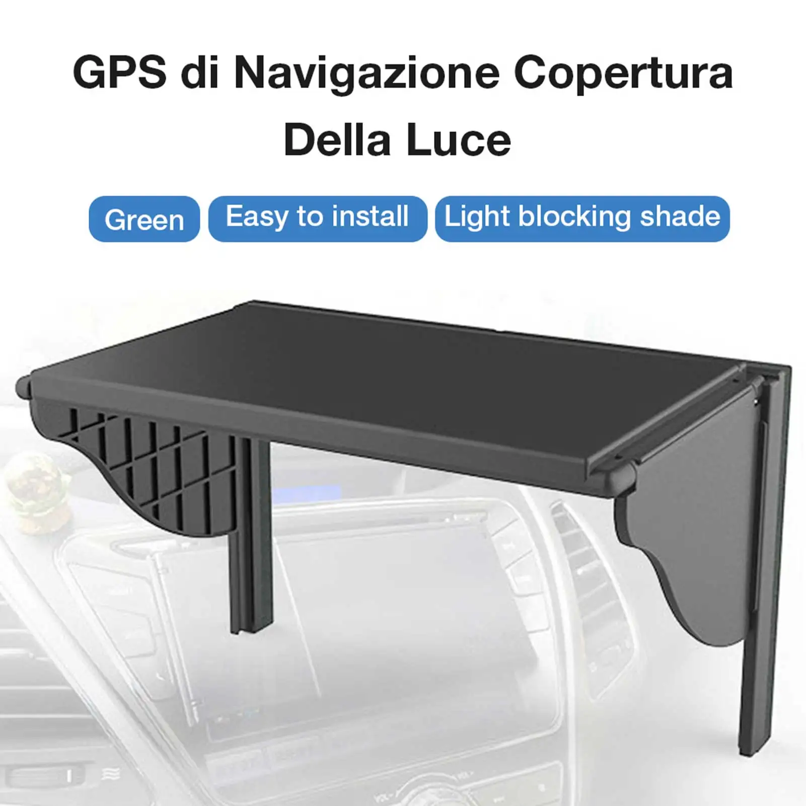Universal Car GPS Sunshade Cover For 5.5-10 Inch Barrier Light Cover Car GPS Navigation Screen Sun Shade Visor Sunshade Hood