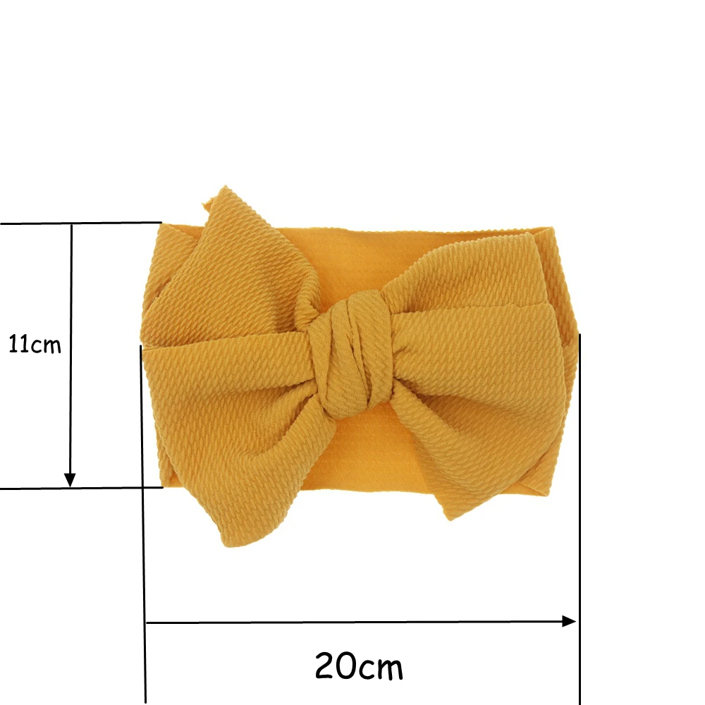 Baby headband Corn Grain Big Bow Headband Newborn Wide Fabric DIY Turban HeadWrap hair band children girls Hair Accessories