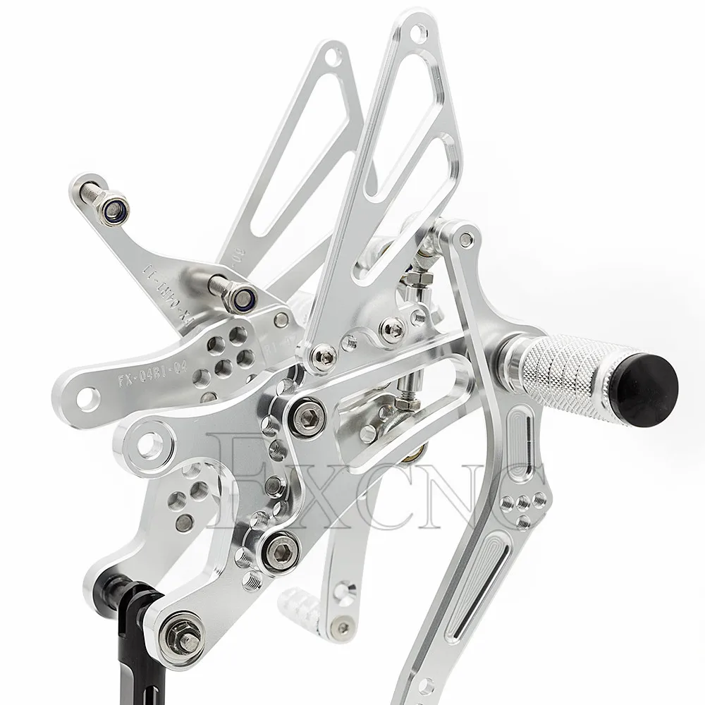 Aluminum Adjustable Footpeg Footrest Rear Set For Yamaha YZFR6 YZF-R6 YZF R6 1999 2000 2001 2002 Rearset Foot Peg Pedal