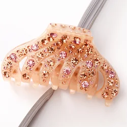 Full Rhinestone Hair Claws Pins And Clips Shinning Crystal Acetate Clasp Crab For Women Thick Long Hair Jewelry Accessory Girl