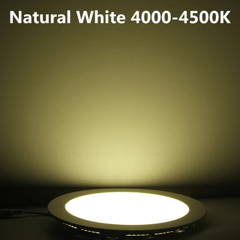 1pcs/lot Dimmable 3W/4W/ 6W / 9W / 12W /15W/ 25W LED Ceiling Recessed Grid Panel light/ Slim Round Panel Light