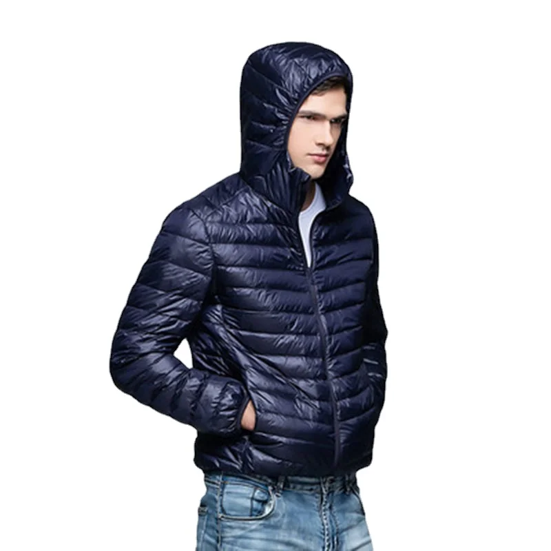 Brand Winter Men's Down Jacket Ultra Light Down Jacket Men Windbreaker Feather Jacket Man Lightweight Portable Warm Coat