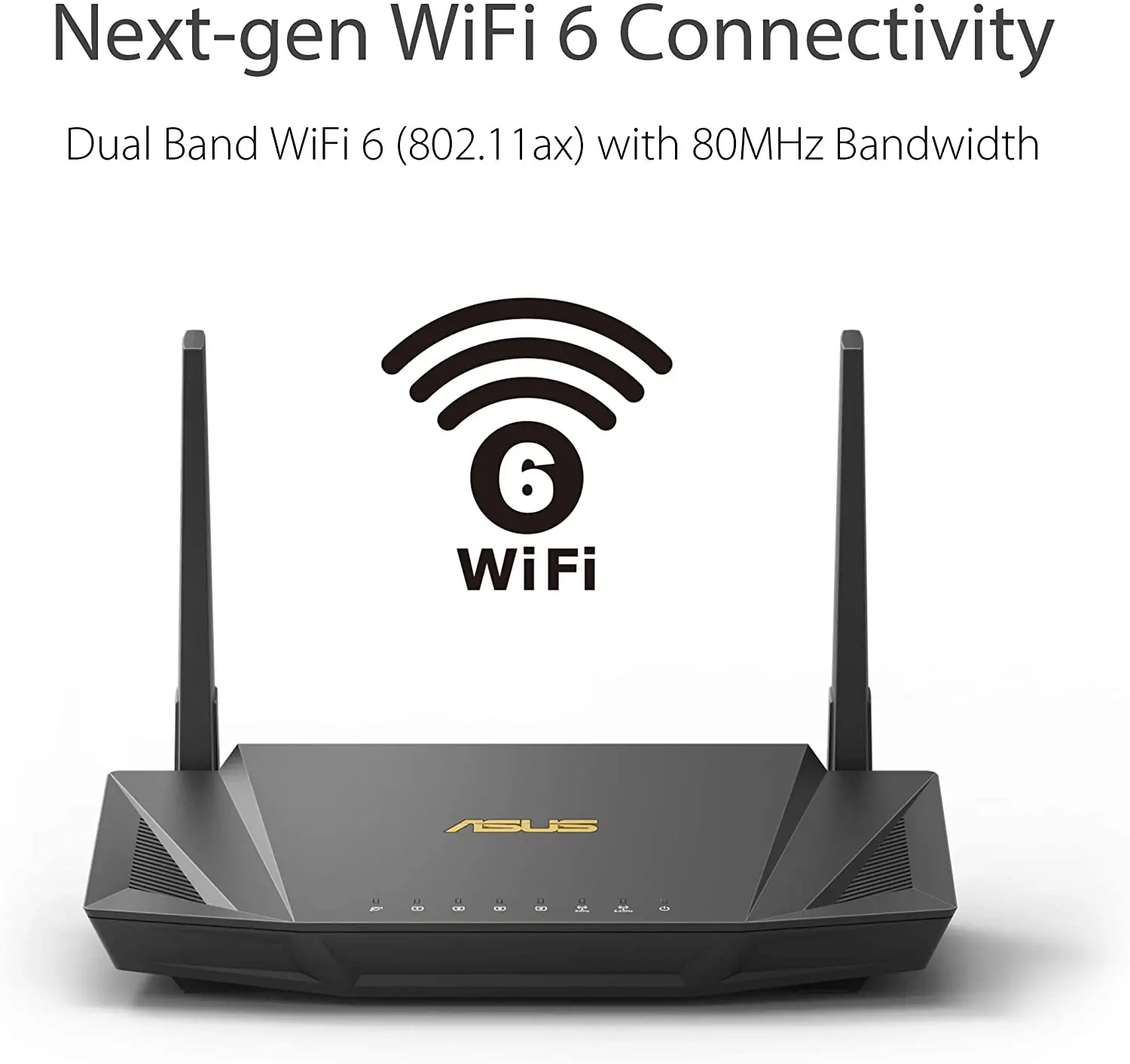 ASUS RT-AX56U AX1800 WiFi 6 Dual-Band WiFi 6 Router, Lifetime Internet Security With AiProtection, Whole Home WiFi 6 AiMesh