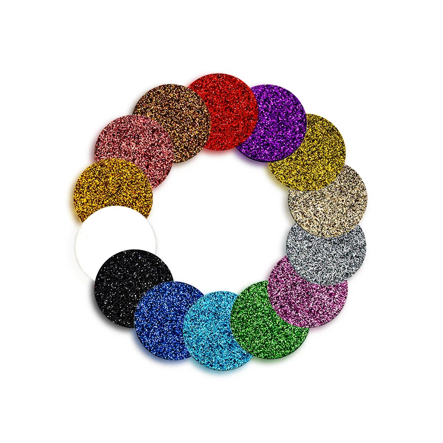 20Pcs/Lot Glitter Diffuser Pads Colorful Aromatherapy Felt Pads Fit For Essential Oil Diffuser Perfume Locket DIY Jewelry Making