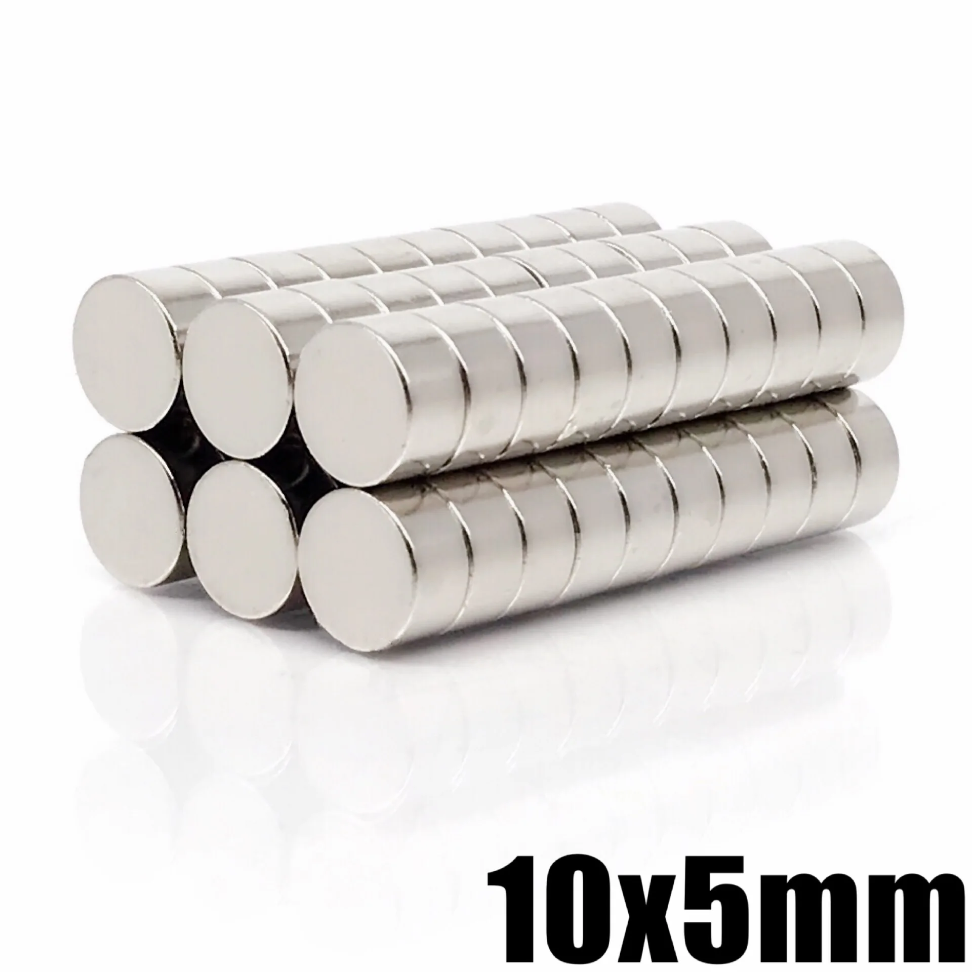 20/50/100/500pcs 10x5 Super Powerful Strong Bulk Round NdFeB Neodymium Disc Magnets Dia N35 Rare Earth Magnet 10*5