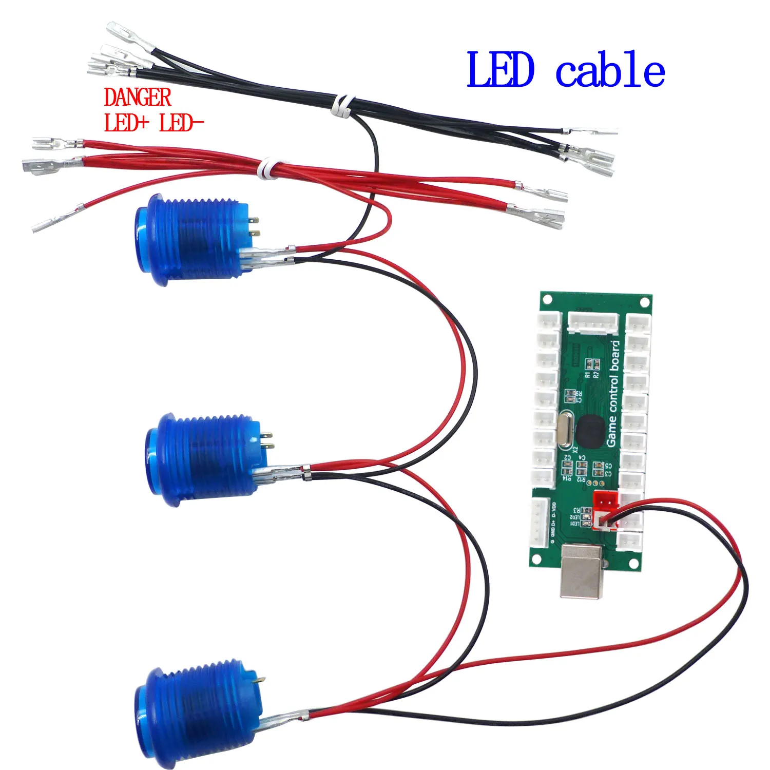 Codificador USB para juegos de Arcade SJ @ JX, controlador de Joystick de botón Arcade sin retardo para Retropie, Raspberry Pi MAME