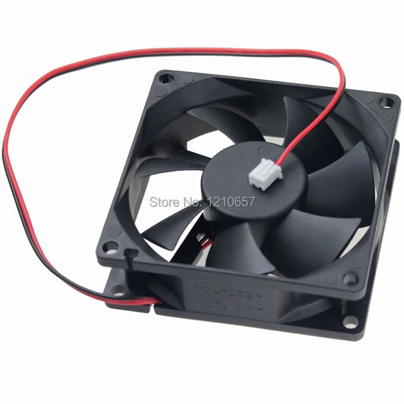 

100Pcs GDSTIME PC Computer Case Brushless Cooling Fan 80mm 80x80x25mm 8025 8cm DC 12V 2Pin Cooler Radiator