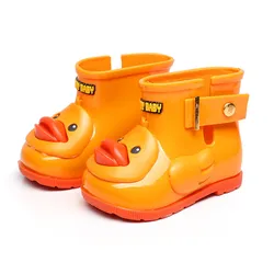 ToddlerJelly Shoes Baby Rain Boot for Girls Boys Cute Duck Yellow Color Kids Shoes Infant Rain Shoes Clearance