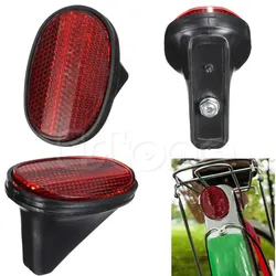 Red Bicycle Bike Rear Fender Safety Warnning Reflector Tail MudGuard Cycling New Warning Light Bicycle Light Au02 21