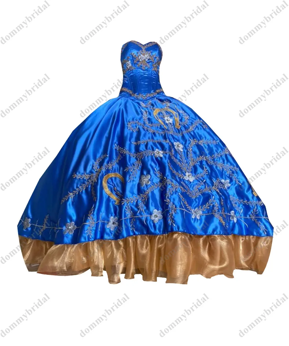 Vestido de baile de 15 anos ano para meninas vestido de baile azul royal champagne organza querida quinceanera vestido de baile barato longo contas