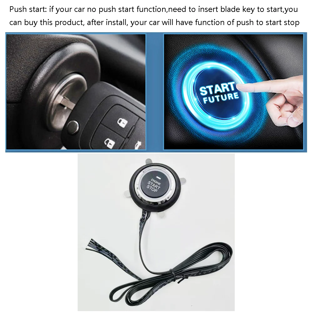 For Ford Car Facelift Engine Push Button Start Stop Remote Starter  Keyless Entry System Car Accessories Product Parts