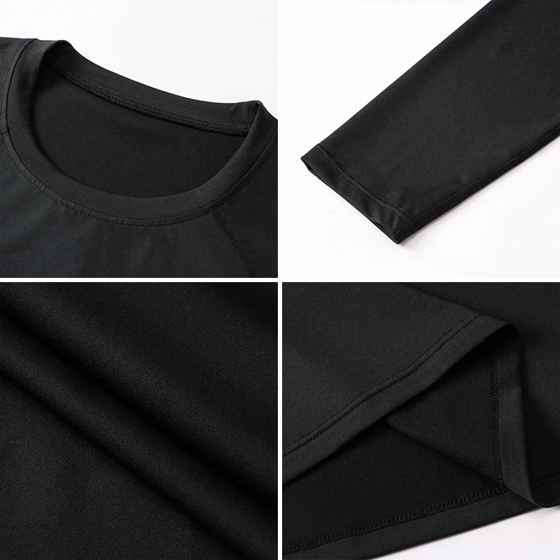 Compression Shirt Men Rashguard Fitness Long Sleeve Running Shirt Man Gym Under T Shirt Football Sportswear Tights T Shirt Men