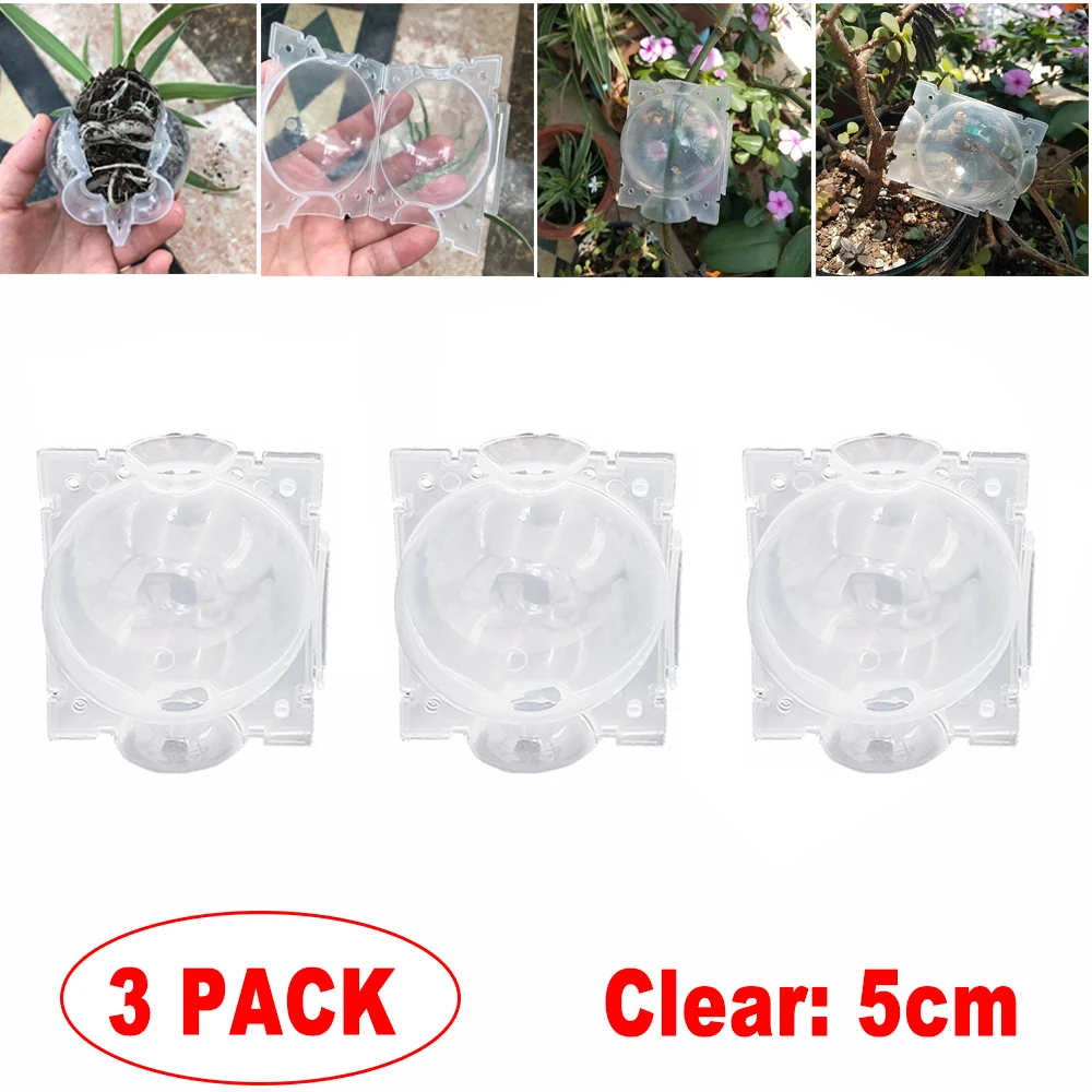 Plant Root Growing Ball for Garden Caixa crescente de raiz visível Caso de reprodução Root Layer Pod, Bola de alta pressão, 1 Pc, 3 Pcs, 5 Pcs