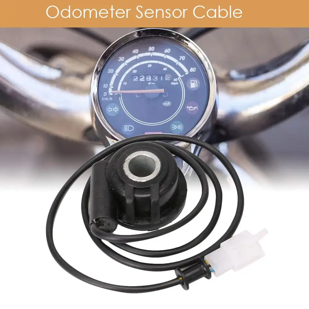 Motorcycle Speedometer Replacement Kit Durable Digital Odometer Sensor Cable Universal For Motorcycle Refitment