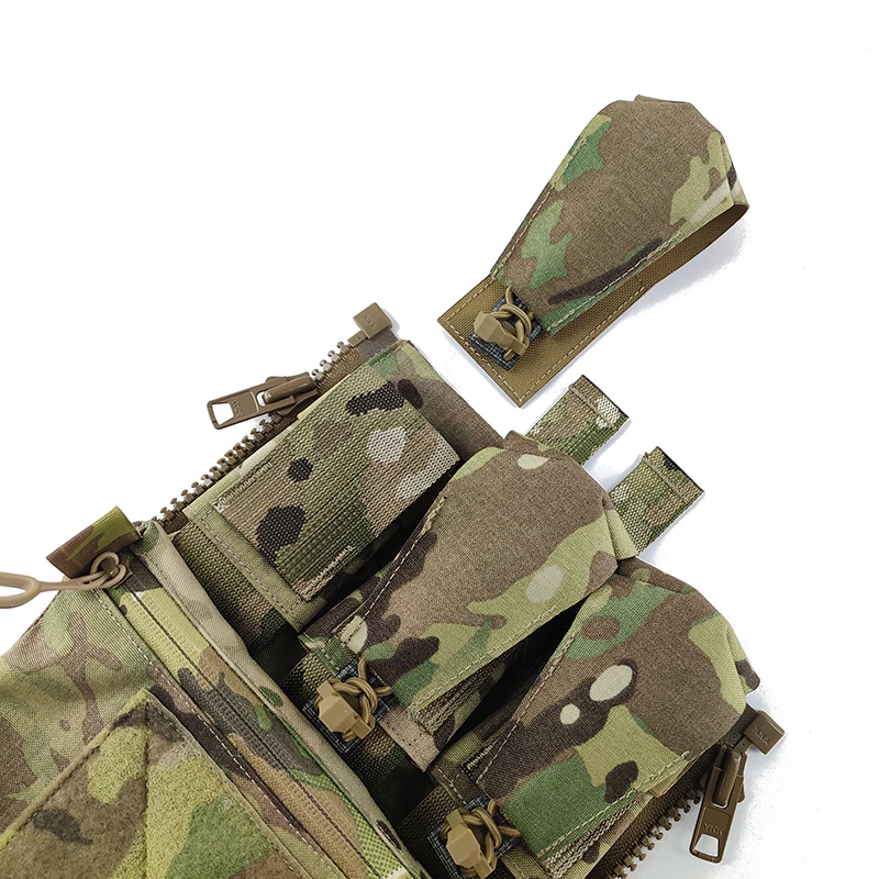 TW-P115 Delustering TwinFalcons Tactical Back Panel Banger For Tactical Vest Molle Zipper Pack Bag 500D