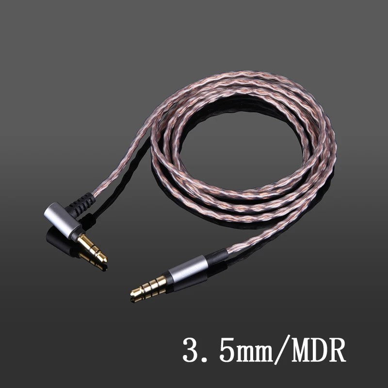 For Sony/ATH/MDR Headphone Cable 4.4mm 2.5mm 3.5mm MDR-1A H900 XB950BT SR7 SR5 100%High Purity Single Crystal Copper Cable