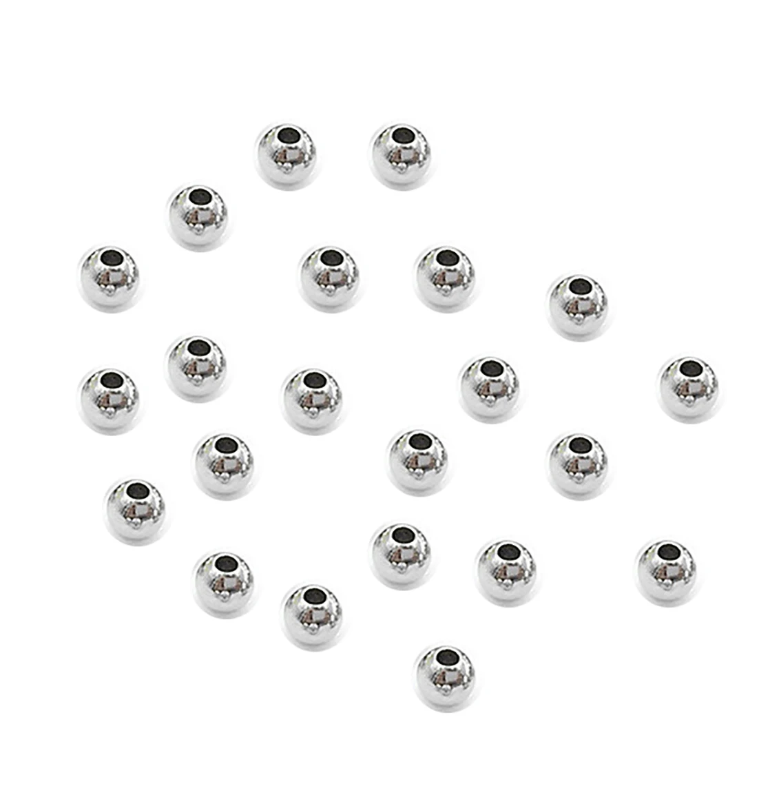 1Pcs Piercing Stainless Steel Balls Dia.14mm-60mm Through Hole Unthreaded Steel Bead DIY Jewelry Beading Round Ball Accessories