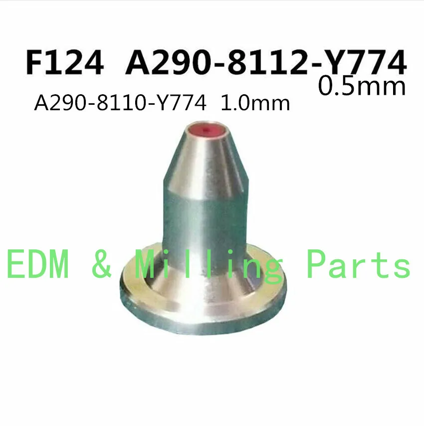 Wire EDM F124 A290-8112-X774 A290-8110-Y774 Ruby Guide Diamond Jet Nozzle 0.5mm 1.0mm For Fanuc Machine a-A/B/C/iA/iB Service